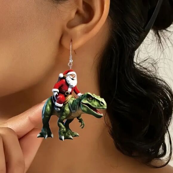 Hand crafted Festive dangle earrings - Picture 4 of 7